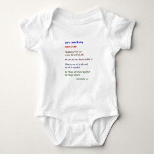 Web of Life : Native American Wisdom Baby Bodysuit