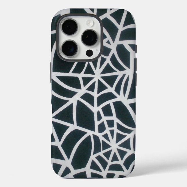 Web of Mystery: Delicate Trap - White Spider Web  Case-Mate iPhone Case (Back)