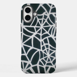 Web of Mystery: Delicate Trap - White Spider Web  iPhone 16 Plus Case