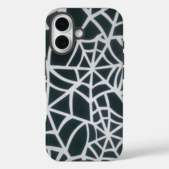 Web of Mystery: Delicate Trap - White Spider Web Case-Mate iPhone Case (Back)