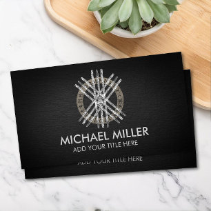 Web of Wyrd and Runic Alphabet Business Card
