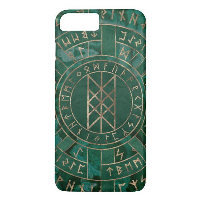 Web of Wyrd - Malachite, Leather and Gold Case-Mate iPhone Case (Back)