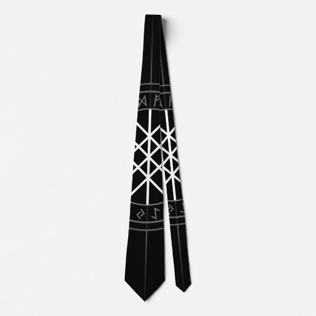 Web of Wyrd The Matrix of Fate- Black and White Tie (Front)
