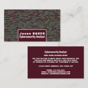 Web Script, Information Technology, Computer Business Card