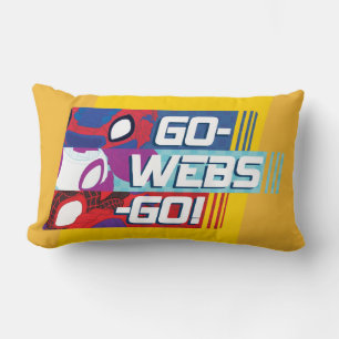 Web Squad Racers Go-Webs-Go! Lumbar Pillow