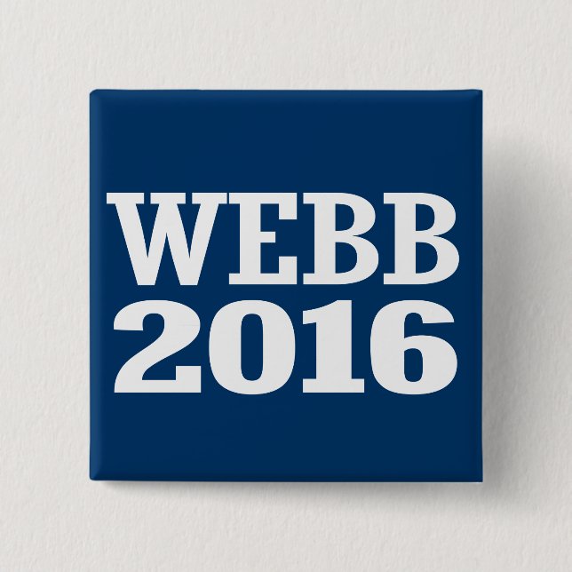 WEBB 2016 2 INCH SQUARE BUTTON (Front)