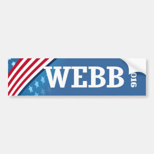 WEBB 2016 BUMPER STICKER