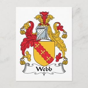 Webb Family Crest Postcard