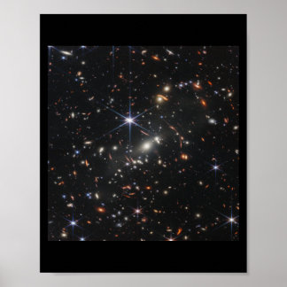 "Webb’s First Deep Field" - Standard Frame Sizes Poster