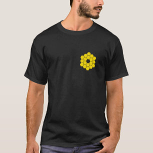 Webb Space Telescope Mirrors Yellow Hexagons JWST  T-Shirt