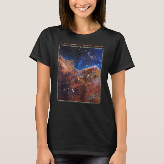 Webb Space Telescope New Image Cosmic Cliffs JWST T-Shirt (Front)