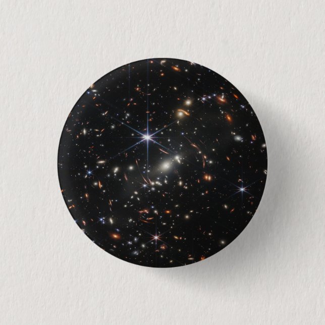 Webb Space Telescope science nasa universe star as 1 Inch Round Button (Front)