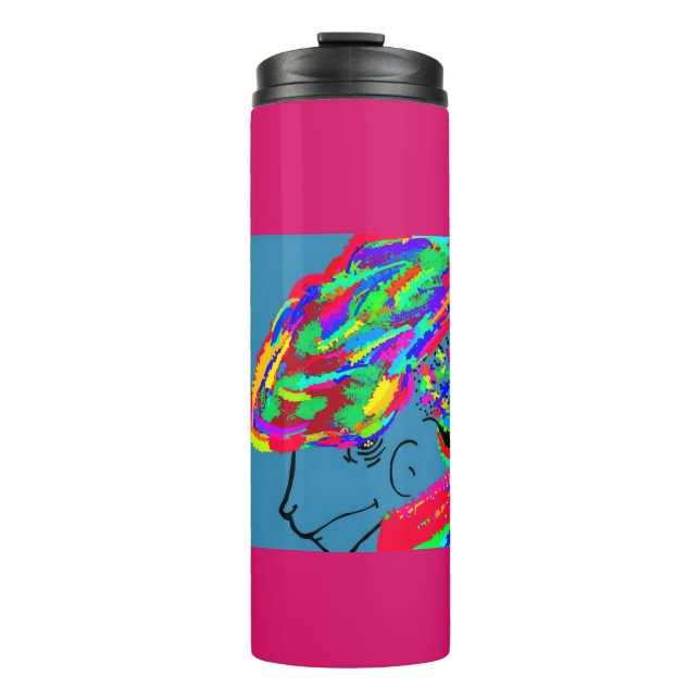 Webbed Scaled Fantasy Creature Thermal Tumbler (Front)
