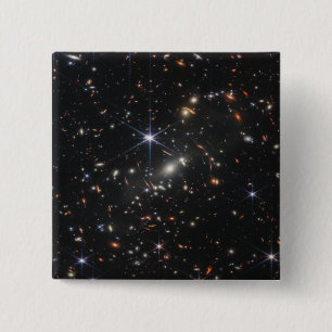 Webb's First Deep Field View of the Universe 2 Inch Square Button