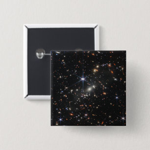 Webb's First Deep Field View of the Universe 2 Inch Square Button