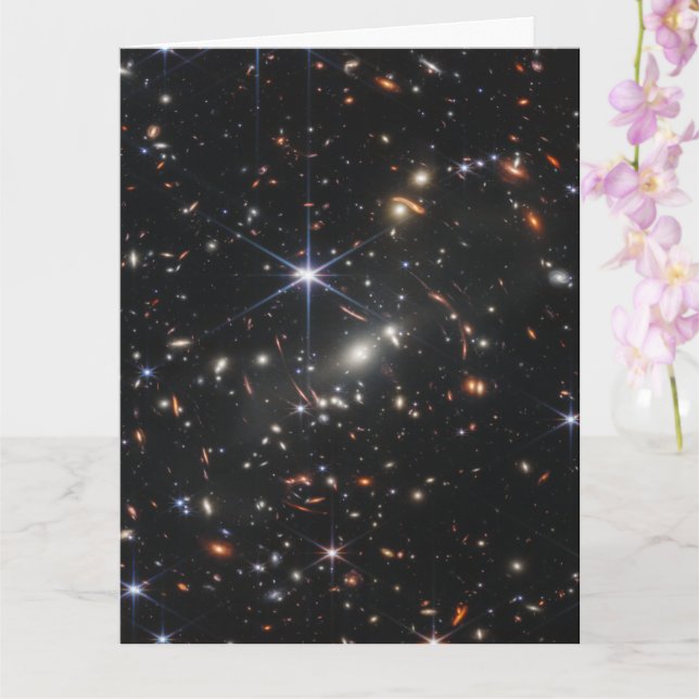 Webb's First Deep Field View of the Universe  Card (Orchid)