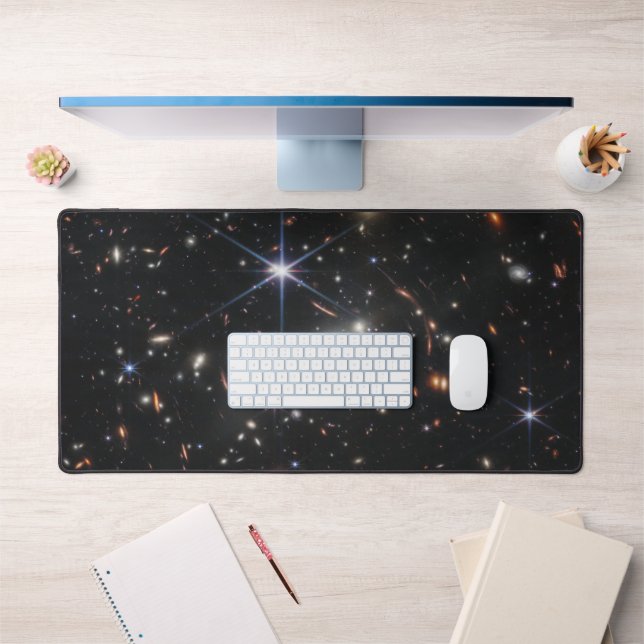 Webb's First Deep Field View of the Universe  Desk Mat (Office 1)
