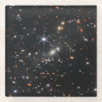 Webb's First Deep Field View of the Universe Glass Coaster