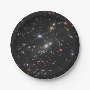 Webb's First Deep Field View of the Universe Paper Plate