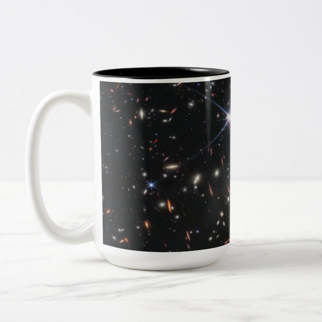 Webb's First Deep Field View of the Universe  Two-Tone Coffee Mug (Left)