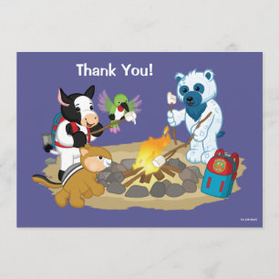 Webkinz   Campfire Marshmallows Thank You Card