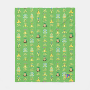 Webkinz Go Green Pattern Fleece Blanket
