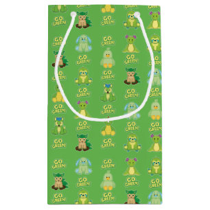 Webkinz Go Green Pattern Small Gift Bag