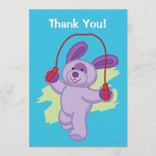 Webkinz   Grape Soda Pup Skipping Rope Thank You Card