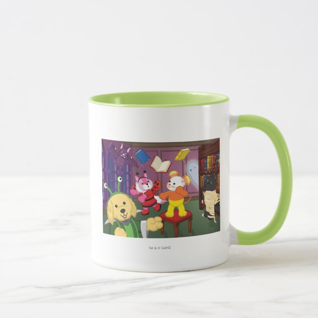 Webkinz Halloween Reading Room Mug (Right)