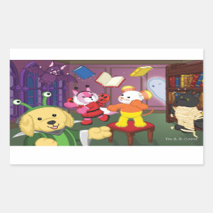 Webkinz Halloween Reading Room Sticker
