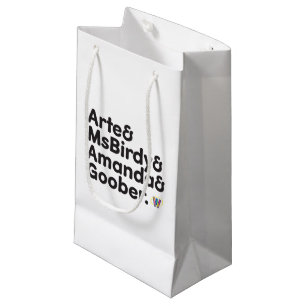 Webkinz Names Design Small Gift Bag