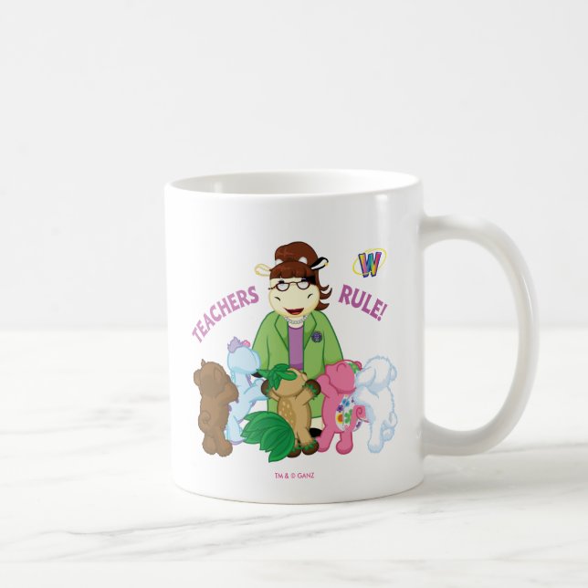 Webkinz: Teachers Rule! Coffee Mug (Right)