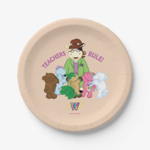 Webkinz: Teachers Rule! Paper Plate