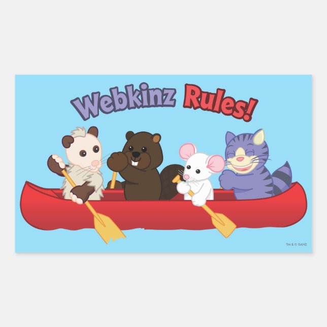 Webkinz | Webkinz Rules Canoe Trip 2 Sticker (Front)