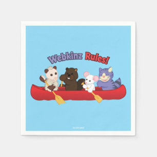 Webkinz   Webkinz Rules Canoe Trip Napkin
