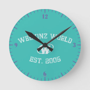 Webkinz World Est. 2005 Round Clock