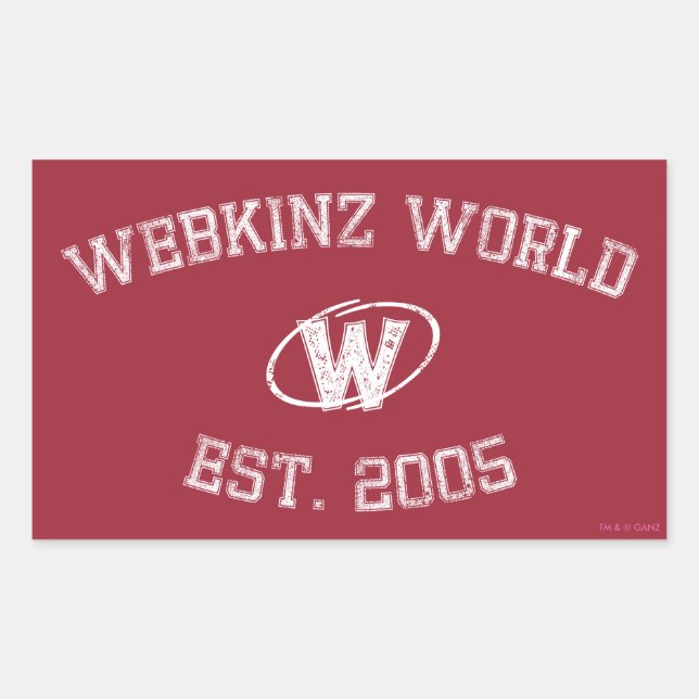 Webkinz World Est. 2005 Sticker (Front)
