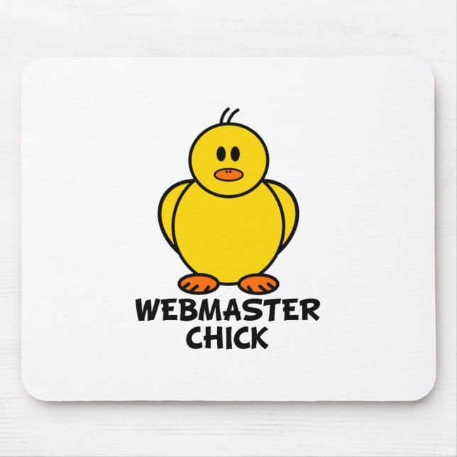 Webmaster Chick Mouse Pad (Front)