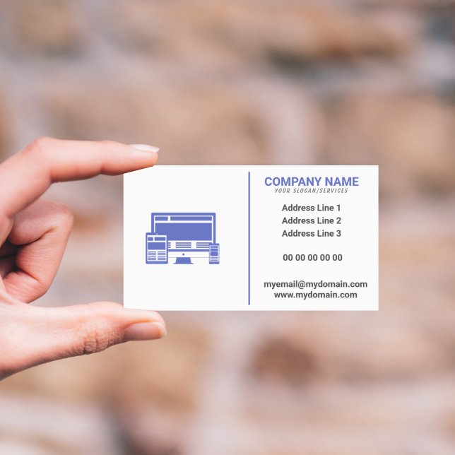 Webmaster & Web Developer Business Card  (Webmaster Business Card)