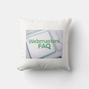 WebMasters FAQ Throw Pillow
