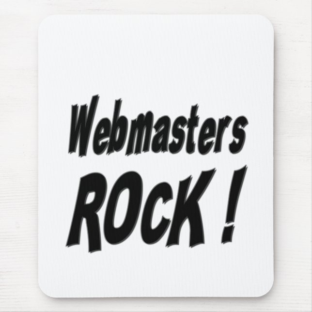 Webmasters Rock! Mousepad (Front)