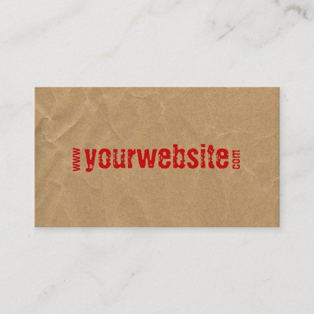 website business card (Front)