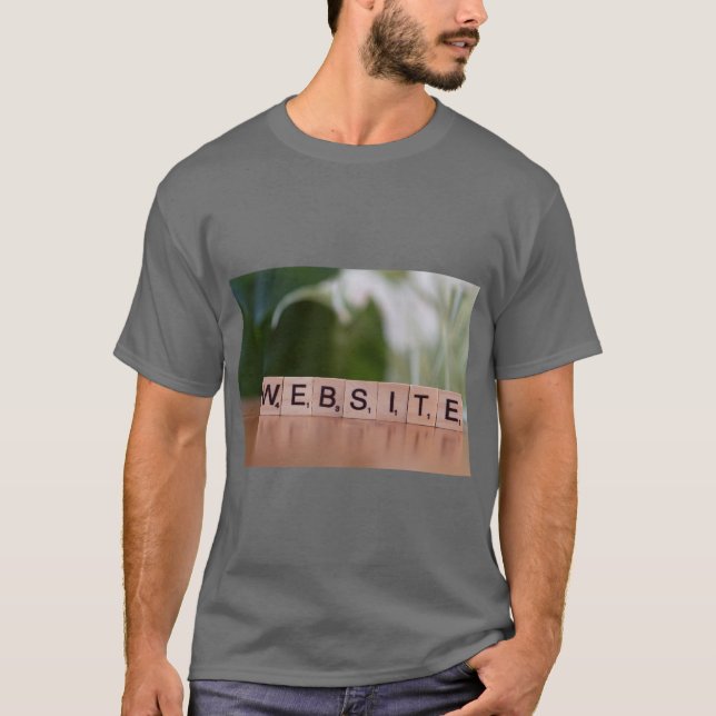 “Website Mode” Modern Digital-Themed T-Shirt (Front)