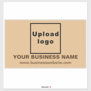 Website on Light Brown Large Rectangle Vinyl