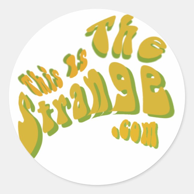 Website Sticker! Classic Round Sticker (Front)
