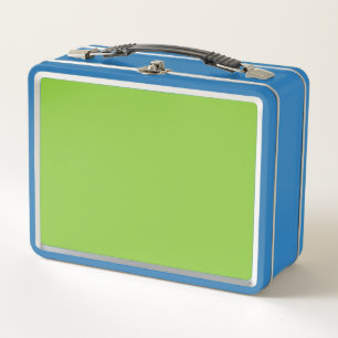 Website with a Green Background and White Border  Metal Lunch Box
