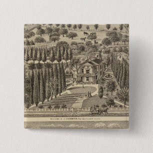 Webster, Badger residences 2 Inch Square Button