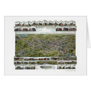 Webster, carte panoramique de mA - 1892