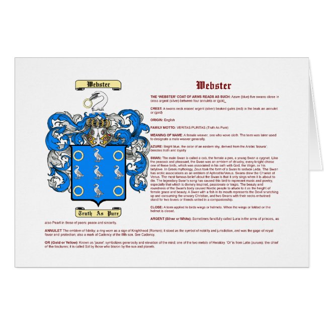 Webster (meaning) (Front Horizontal)