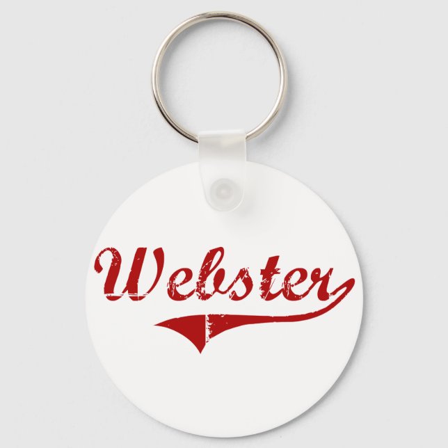 Webster South Dakota Classic Design Keychain (Front)